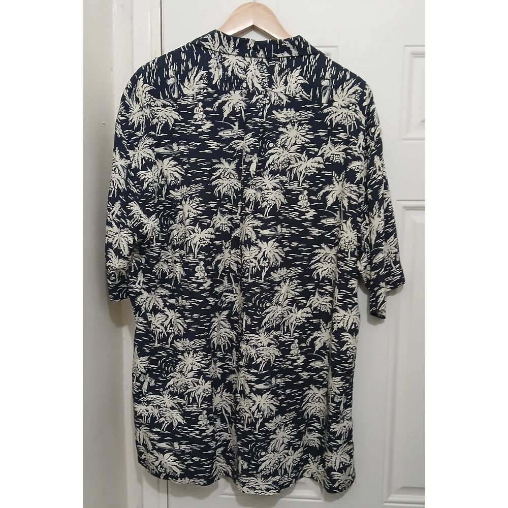 Vintage polo ralph lauren mens xl caldwell shirt Hawaiian blue Miami yacht wear - Picture 4 of 8
